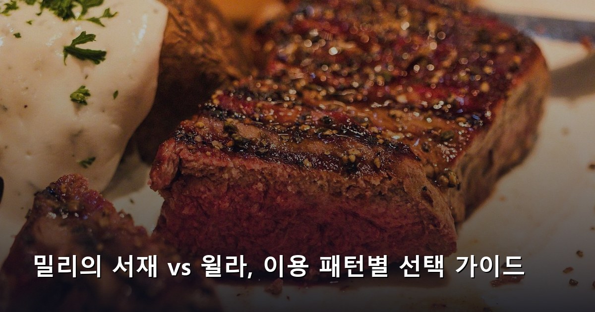 밀리의 서재 vs 윌라, 이용 패턴별 선택 가이드